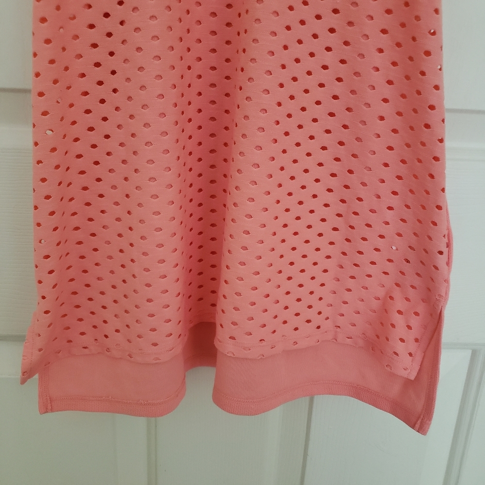 MPG Relaxed Mesh Front Tank Top Coral‎ Racerback Tank Top Coral Size Small - Picture 7 of 8